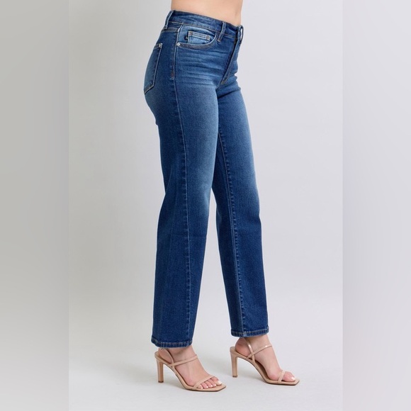 NEW Judy Blue Full Size Side Seam Detail Straight Jeans with Pockets ON SALE* - Picture 4 of 7
